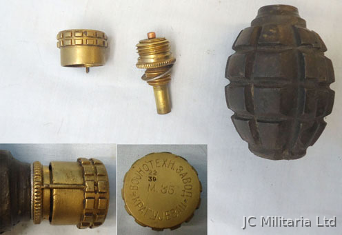  INERT DEACTIVATED. WW2 Yugoslavian M38 Offensive Hand Grenade INERT DEACTIVATED. WW2 Yugoslavian M38 Offensive Hand Grenade Antique & Militaria
