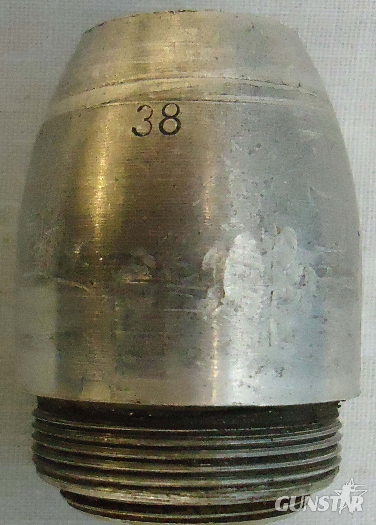 INERT DEACTIVATED. German, rare, 3.7cm Stielgranate 41 Hollow Charge, High Explosive Anti-Tank (HEAT) For German 3.7cm Pak 36 Anti-Tank Gun. - O 2190 INERT DEACTIVATED. German, rare, 3.7cm Stielgranate 41 Hollow Charge, High Explosive Anti-Tank (HEAT) For German 3.7cm Pak 36 Anti-Tank Gun. - O 2190  Other Ammunition - {CATEGORY}