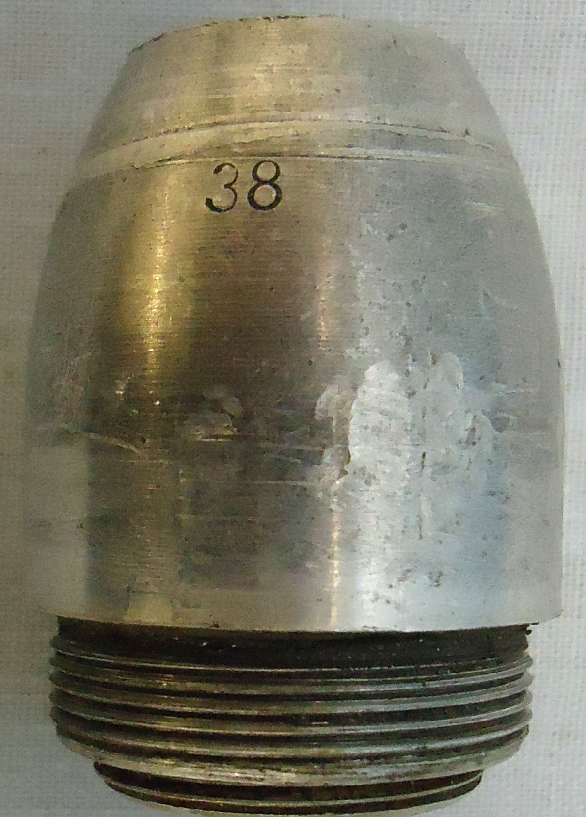 INERT DEACTIVATED. German, rare, 3.7cm Stielgranate 41 Hollow Charge, High Explosive Anti-Tank (HEAT) For German 3.7cm Pak 36 Anti-Tank Gun. - O 2190 INERT DEACTIVATED. German, rare, 3.7cm Stielgranate 41 Hollow Charge, High Explosive Anti-Tank (HEAT) For German 3.7cm Pak 36 Anti-Tank Gun. - O 2190  Other Ammunition - {CATEGORY}