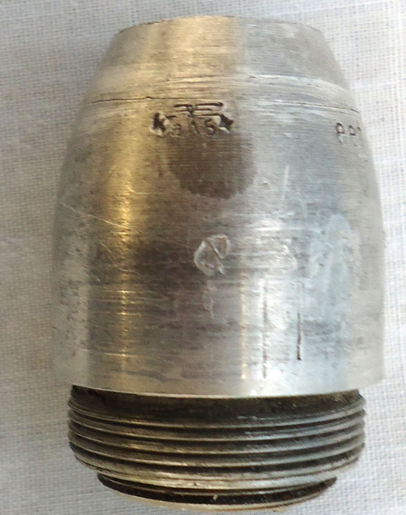 {CATEGORY} - INERT DEACTIVATED. German, rare, 3.7cm Stielgranate 41 Hollow Charge, High Explosive Anti-Tank (HEAT) For German 3.7cm Pak 36 Anti-Tank Gun. - O 2190 INERT DEACTIVATED. German, rare, 3.7cm Stielgranate 41 Hollow Charge, High Explosive Anti-Tank (HEAT) For German 3.7cm Pak 36 Anti-Tank Gun. - O 2190  Other Ammunition in 