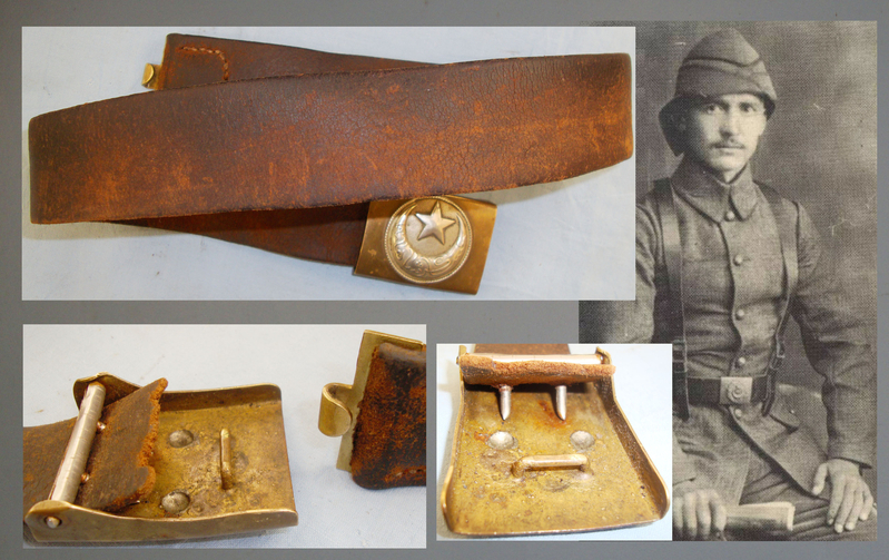 WWI Ottoman Empire Turkish Other Ranks M1909 Belt Buckle and Leather Belt. 20538. WWI Ottoman Empire Turkish Other Ranks M1909 Belt Buckle and Leather Belt. 20538. Antique & Militaria