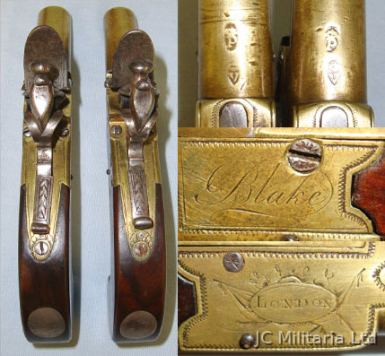 Blake Flintlock Pocket Pistols .54 Cal Muzzleloader Muzzleloader