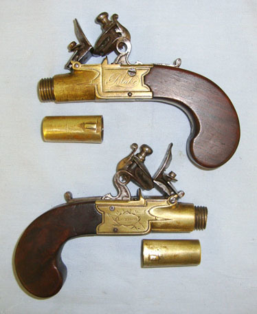  Blake Flintlock Pocket Pistols .54 Cal Muzzleloader Muzzleloader