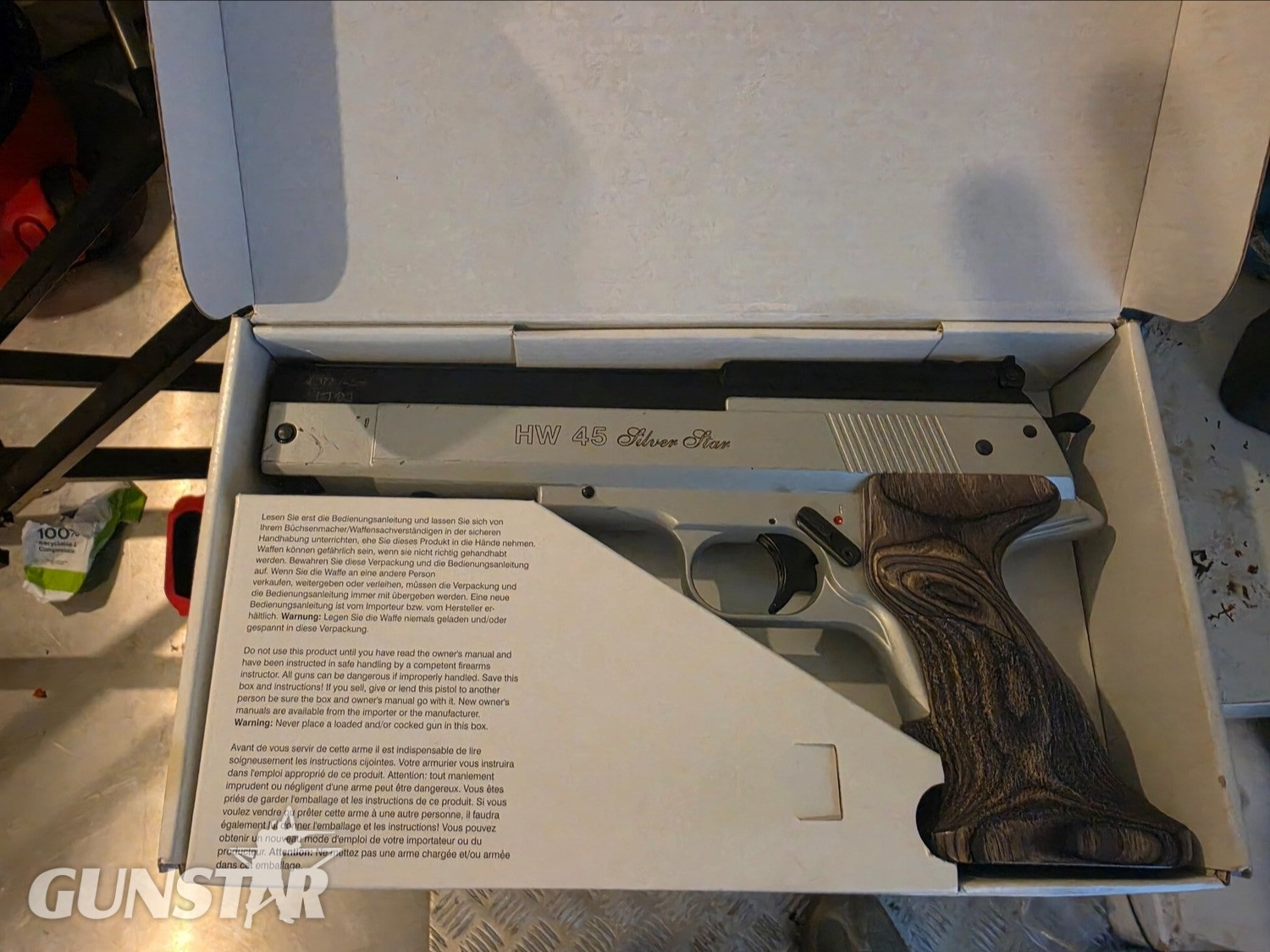 Weihrauch HW45 Silver Star .177 Single Shot in 