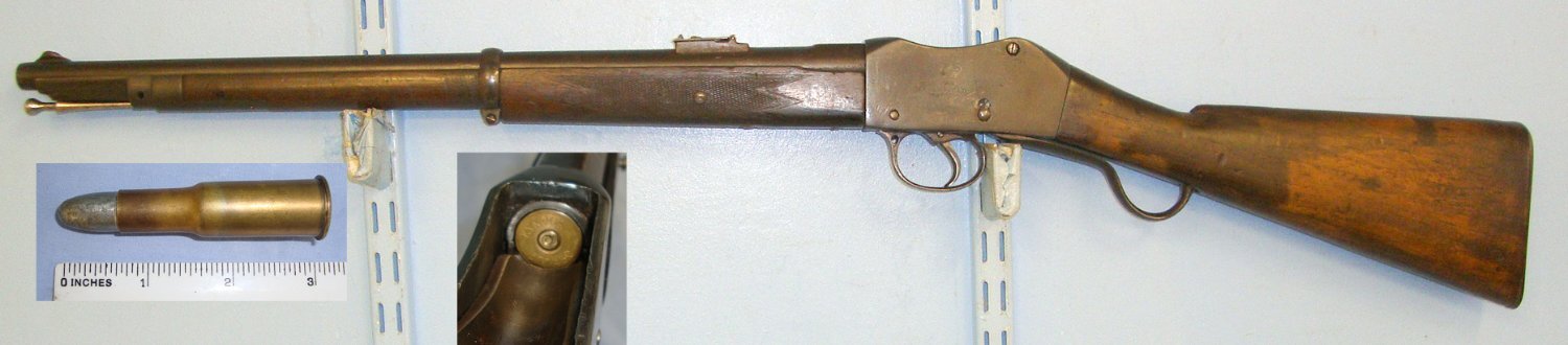 MINT BORE**RARE**British WD MK 1, 'I.C.1.' (1st Issue Pattern Cavalry MK 1) .577x .450, Enfield 1897 Cavalry Carbine Period Re-Barrelled At Enfield With Henry Rifling & 1 Inert Deactivated Kynoch .577 x.450 Round. A 595 martini henry Single Shot .577/450 Martini-Henry Rifle