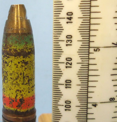  DEACTIVATED INERT WW2 (1942 dated) German 15 mm MK151/15 (15x96) HEIT (High Expl DEACTIVATED INERT WW2 (1942 dated) German 15 mm MK151/15 (15x96) HEIT (High Expl