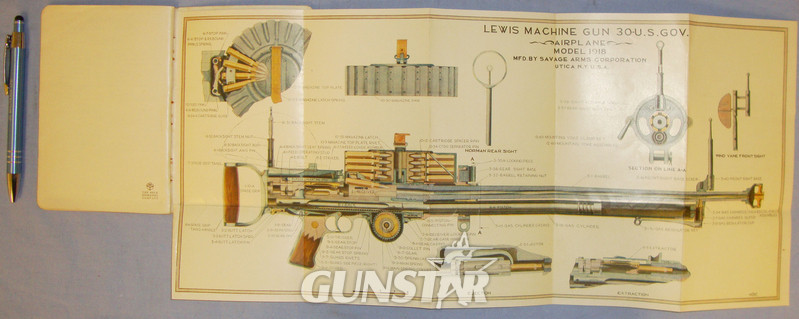 Rare/Original WWI Handbook for the ‘Lewis Machine Gun – Airplane Type’. BO 437. Rare/Original WWI Handbook for the ‘Lewis Machine Gun – Airplane Type’. BO 437. Other Accessory