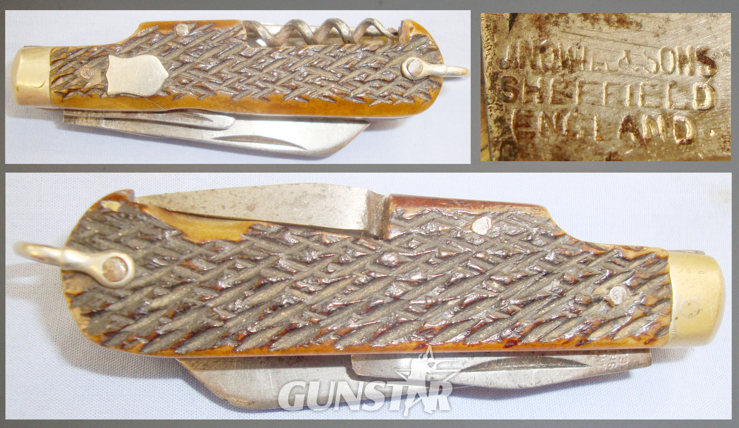 C1900 J. Nowill & Sons ‘Sportsmans Multi-Blade Pocket Knife’. ED 2204. Knive