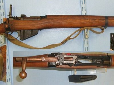 Royal Small Arms Factory (Enfield) With Original Webbing Sling**UK 2001 DEACTIVATION CERTIFICATED** Sn 22259 Bolt Action None Rifle