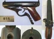 VERY RARE** ONE OF 2000**Cased, 1946 -1949, British Abas Major 2nd Type (A.A. Brown & Sons) .177 Calibre Air Pistol With Correct Smooth Brown Plastic Grips & Accessories. Sn 23484:24 air pistol .177