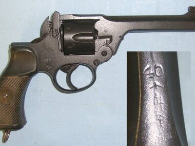 WW2 1940 British WD Enfield MK 1* .380 Calibre Spurless Tankers Service Revolver ** EARLY UK 1996 DEACTIVATION CERTIFICATED** Sn 17399 None Revolver