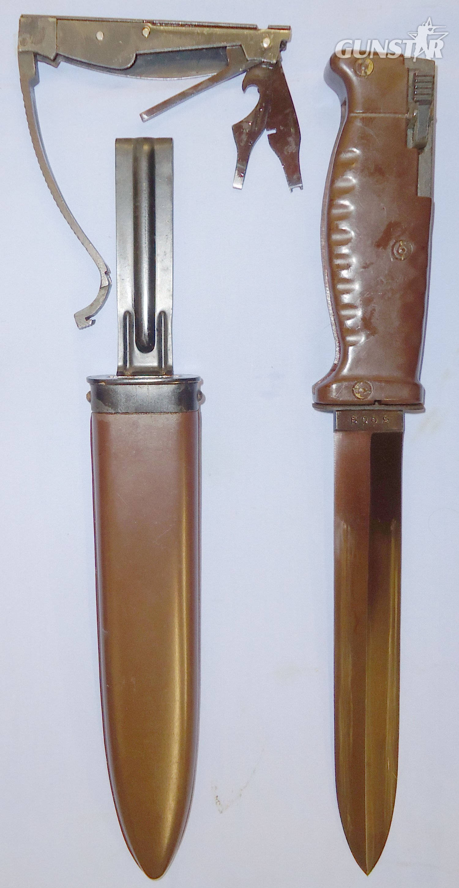 Near Mint & Complete* Sudanese Contract German AR10 Bayonet *And Combination Tool*. 22260. Bayonet in 
