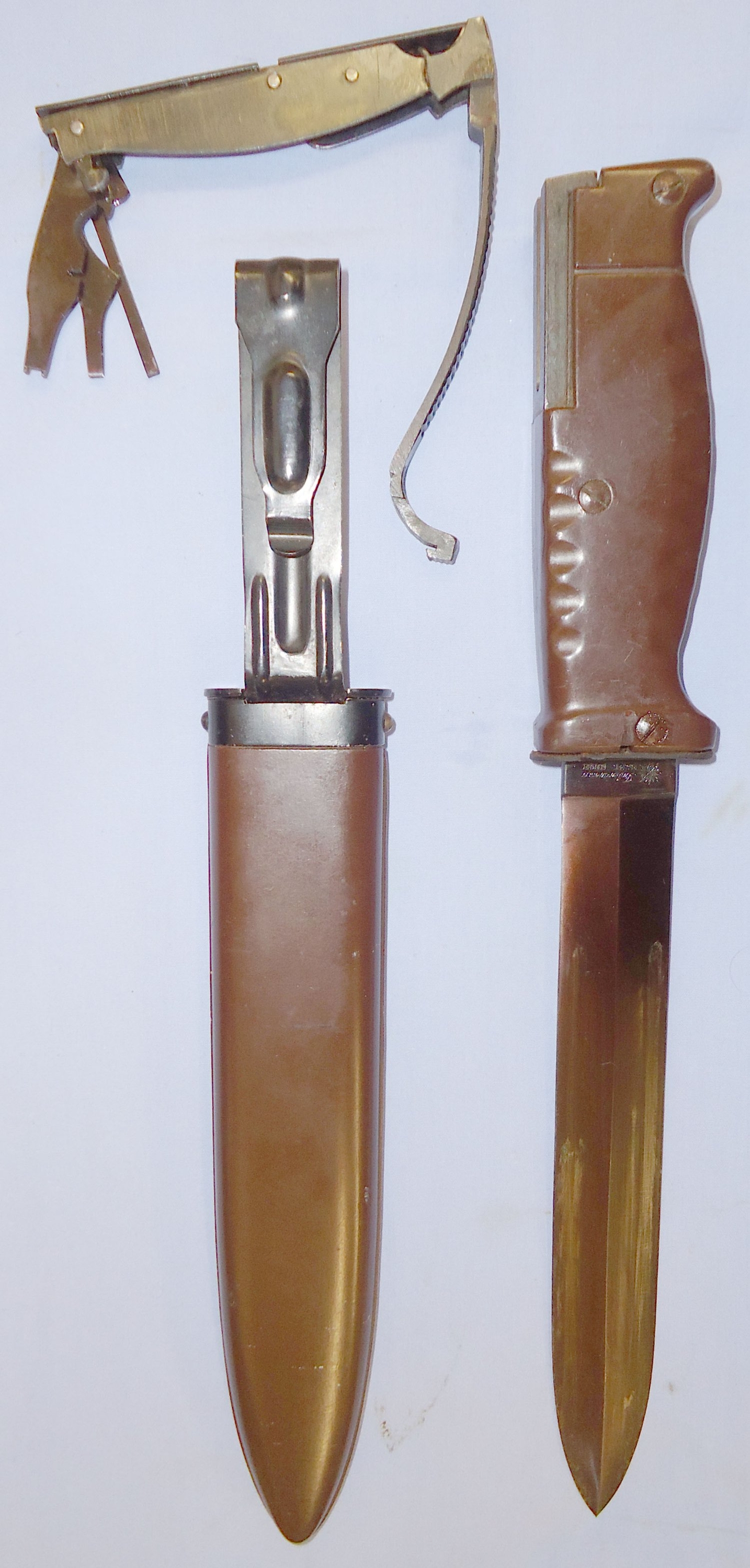  Near Mint & Complete* Sudanese Contract German AR10 Bayonet *And Combination Tool*. 22260. Bayonet
