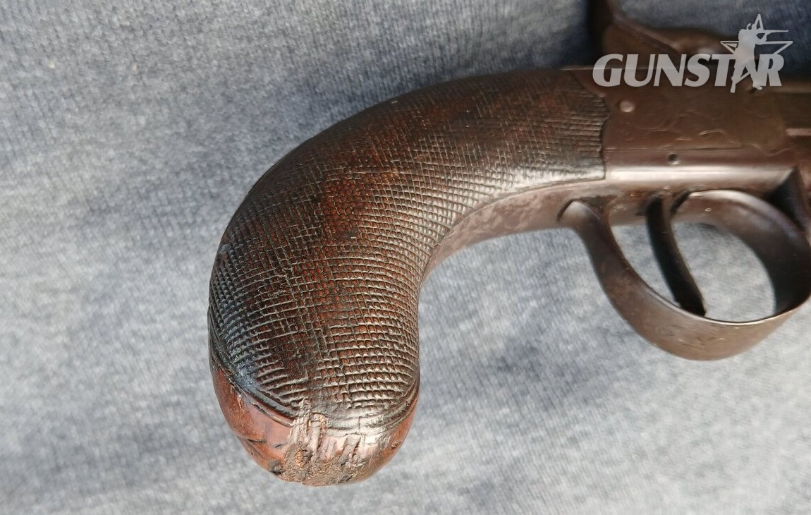 {CATEGORY} - Antique c1840s Charles Mayes  Double Barrel Turnover  Pistol Obsolete Muzzleloader in 