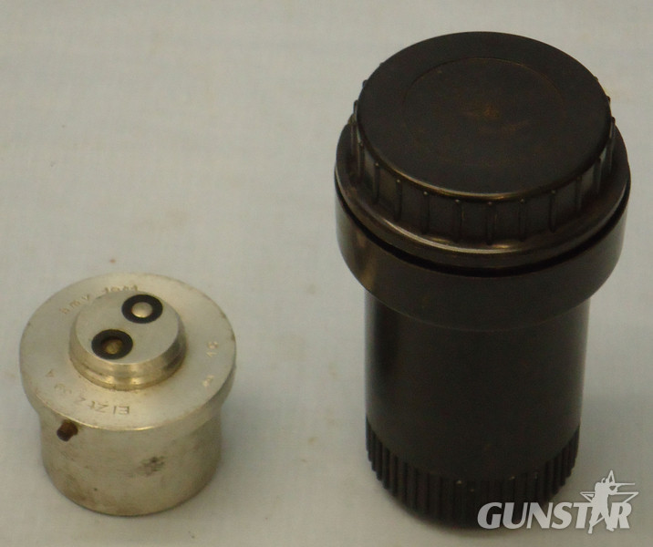  INERT DEACTIVATED, WW2, 1941 Dated German No 59A Bomb Fuse And Bakelite Transit Container. - O 1694 INERT DEACTIVATED, WW2, 1941 Dated German No 59A Bomb Fuse And Bakelite Transit Container. - O 1694  Other Ammunition