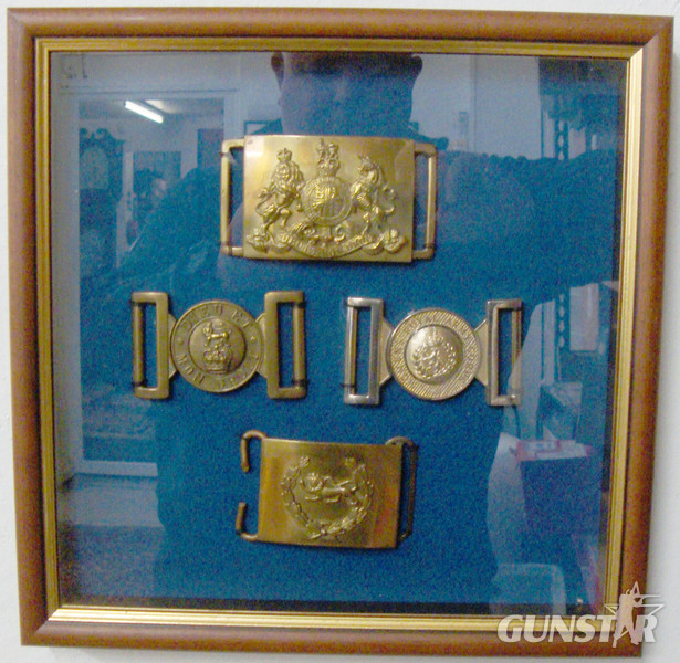 Four Mounted and Framed British Army Parade Buckles. PI 132. Four Mounted and Framed British Army Parade Buckles. PI 132. Other Accessory in 