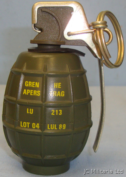 *Inert* French ‘LU 213’ Fragmentation Grenade. O 1643. *Inert* French ‘LU 213’ Fragmentation Grenade. O 1643.  Other Ammunition in 