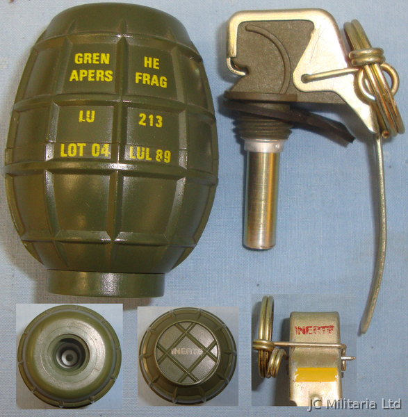 *Inert* French ‘LU 213’ Fragmentation Grenade. O 1643. *Inert* French ‘LU 213’ Fragmentation Grenade. O 1643.  Other Ammunition