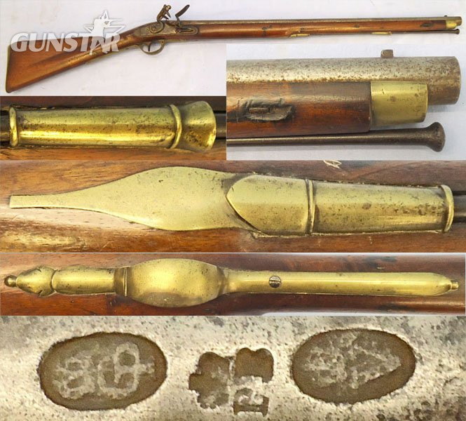 P. Bond (London) Napoleonic War Period**. Scarce, British Officers .75” Bore, 28 inch Barrel, Pattern 1796 Harcotts Heavy Dragoon Flintlock Carbine by P.Bond of London. Sn - 21851:7 Muzzleloader .75 Cal Muzzleloader Rifle in 