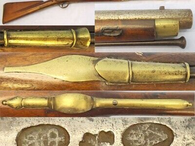 P. Bond (London) Napoleonic War Period**. Scarce, British Officers .75” Bore, 28 inch Barrel, Pattern 1796 Harcotts Heavy Dragoon Flintlock Carbine by P.Bond of London. Sn - 21851:7 Muzzleloader .75 Cal Muzzleloader Rifle