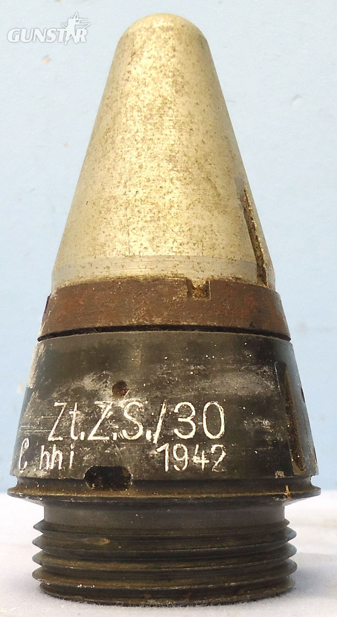 INERT. Scarce, Unfired, WW2, 1942 Dated, German ZtZ.S/30 Clockwork Time Fuze In Its Original Bakelite Transit Container. - O 2156 INERT. Scarce, Unfired, WW2, 1942 Dated, German ZtZ.S/30 Clockwork Time Fuze In Its Original Bakelite Transit Container. - O 2156  Other Ammunition - {CATEGORY} in 