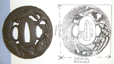 EXPERT ASSESSED**Japanese C1800-1850 Echizen Kinai Masters Style Wakizashi / Small Katana Sword Pierced Iron Tsuba. Sn 21038 Sword