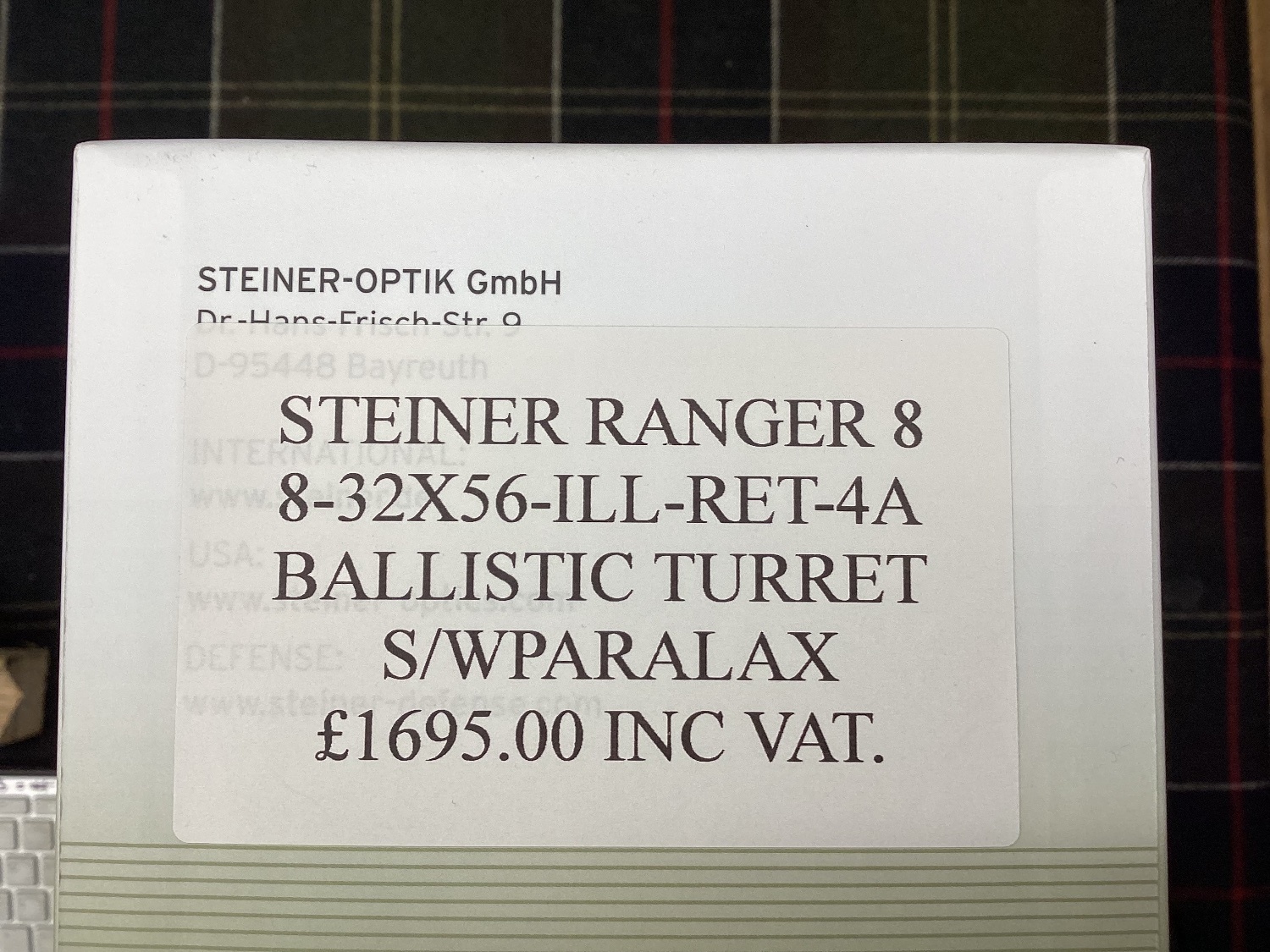 Steiner RANGER 8 4-32X56 BALLISTIC TURRET (NEW). Sight & Optic - {CATEGORY} in 