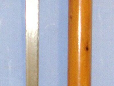 Victorian / WW1 Era British Officers Swagger Sword Stick With Brass Screw Thread Locking Mechanism. Sn 21885 Sword