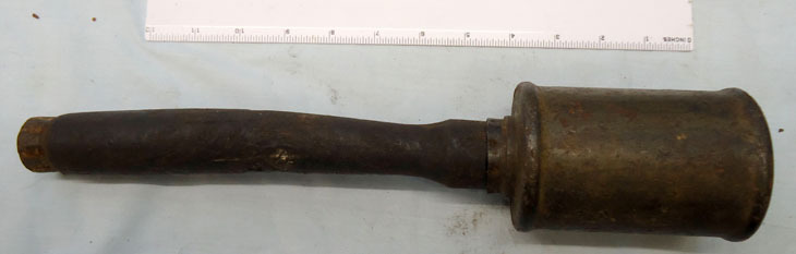DEACTIVATED INERT. Rare German First Type ‘Fused Stick Grenade Model 1916’ Stiel DEACTIVATED INERT. Rare German First Type ‘Fused Stick Grenade Model 1916’ Stiel Antique & Militaria