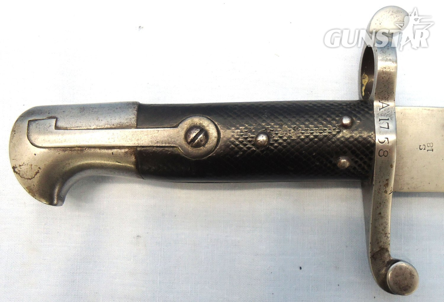 {CATEGORY} - British, Pattern 1860 Yatahgan Sword Bayonet And Steel Scabbard. Sn - 23238 Bayonet in 