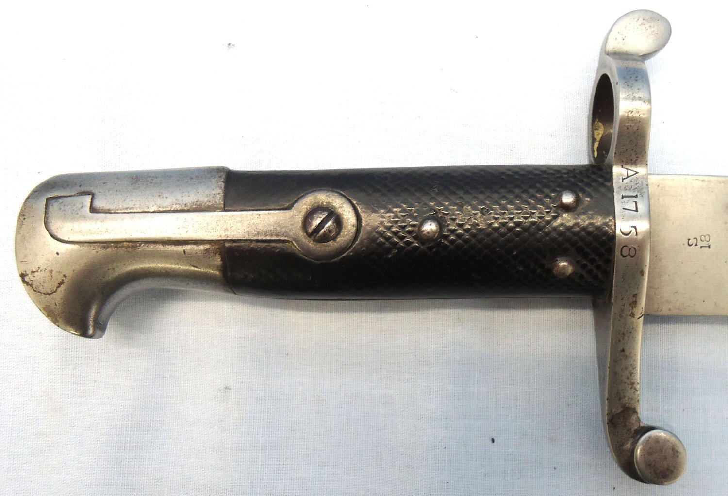 {CATEGORY} - British, Pattern 1860 Yatahgan Sword Bayonet And Steel Scabbard. Sn - 23238 Bayonet in 