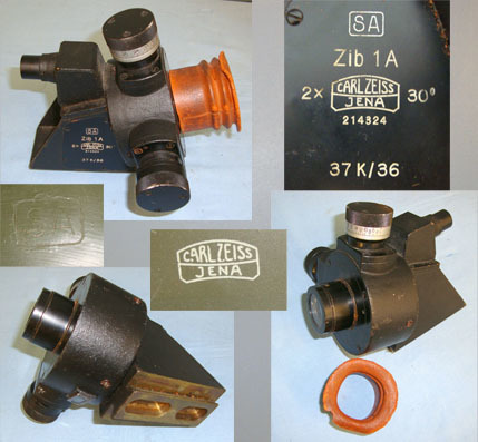  Carl Zeiss Transit Cased WW2 German Supplied Finnish Army ‘SA’ Marked Carl Zeiss Jena Optic Sight & Optic