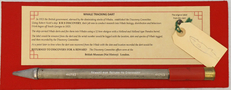 INERT DEACTIVATED. British Discovery Committee Whale Tracking Dart. -Sn 19887 INERT DEACTIVATED. British Discovery Committee Whale Tracking Dart. -Sn 19887  Other