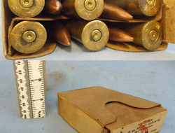 1938 Dated German 8x56R S Patronen 10 Round Service Pack Ammunition. 1938 Dated German 8x56R S Patronen 10 Round Service Pack Ammunition. Antique & Militaria