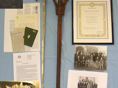 NAMED WITH PROVENANCE**Eire Irish Defence Forces Officer’s Sword With Scabbard & Sam Browne Pattern Frog To Commandant Francis Xavier Flanagan of the IDF Ordnance Corps Died In Service 1961 With Associated Antecedents, Service Records & Paperwork. ED 30 Sword