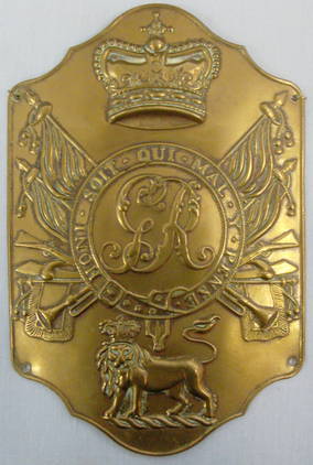 C1803-1812 British General Service Stove Pipe/Shako Plate. BA 385. C1803-1812 British General Service Stove Pipe/Shako Plate. BA 385. Other Accessory