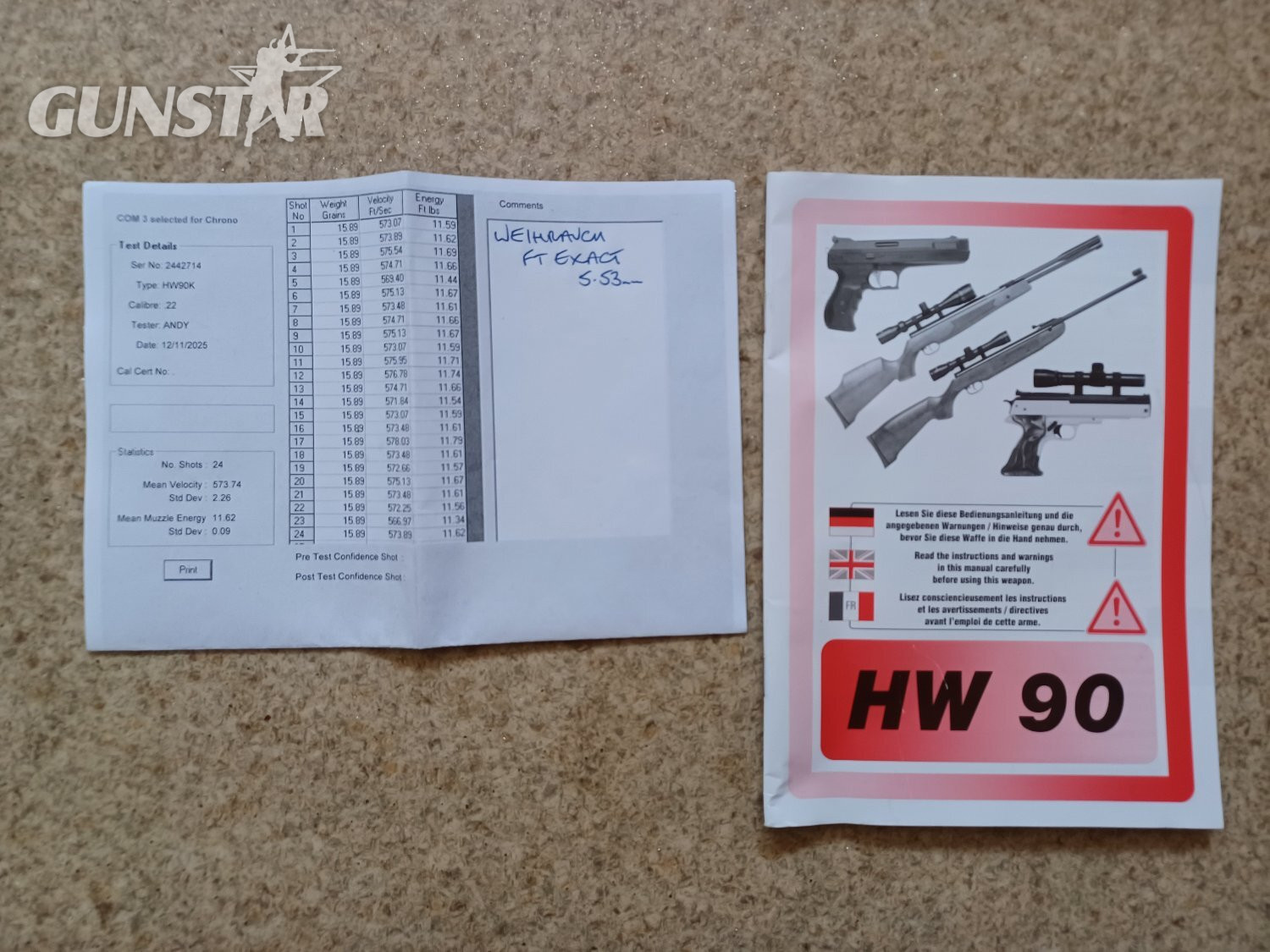 Weihrauch HW90 K .22 