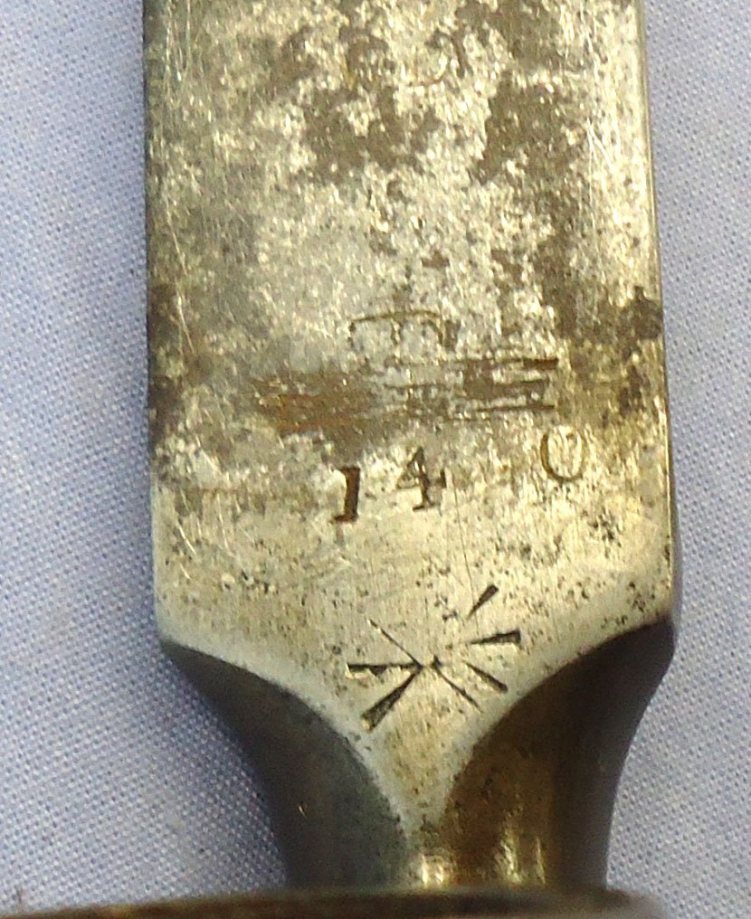  British, 1853/72 Pattern Martini Henry Rifle Bushed Socket Bayonet and Scabbard. Sn 23766 Bayonet