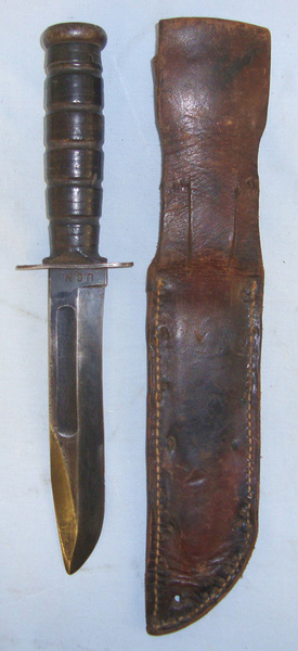  **VERY RARE**WW2 U.S.N (United States Navy) 1st Type, MK 2 (Early Ka-Bar) Fighti Knive