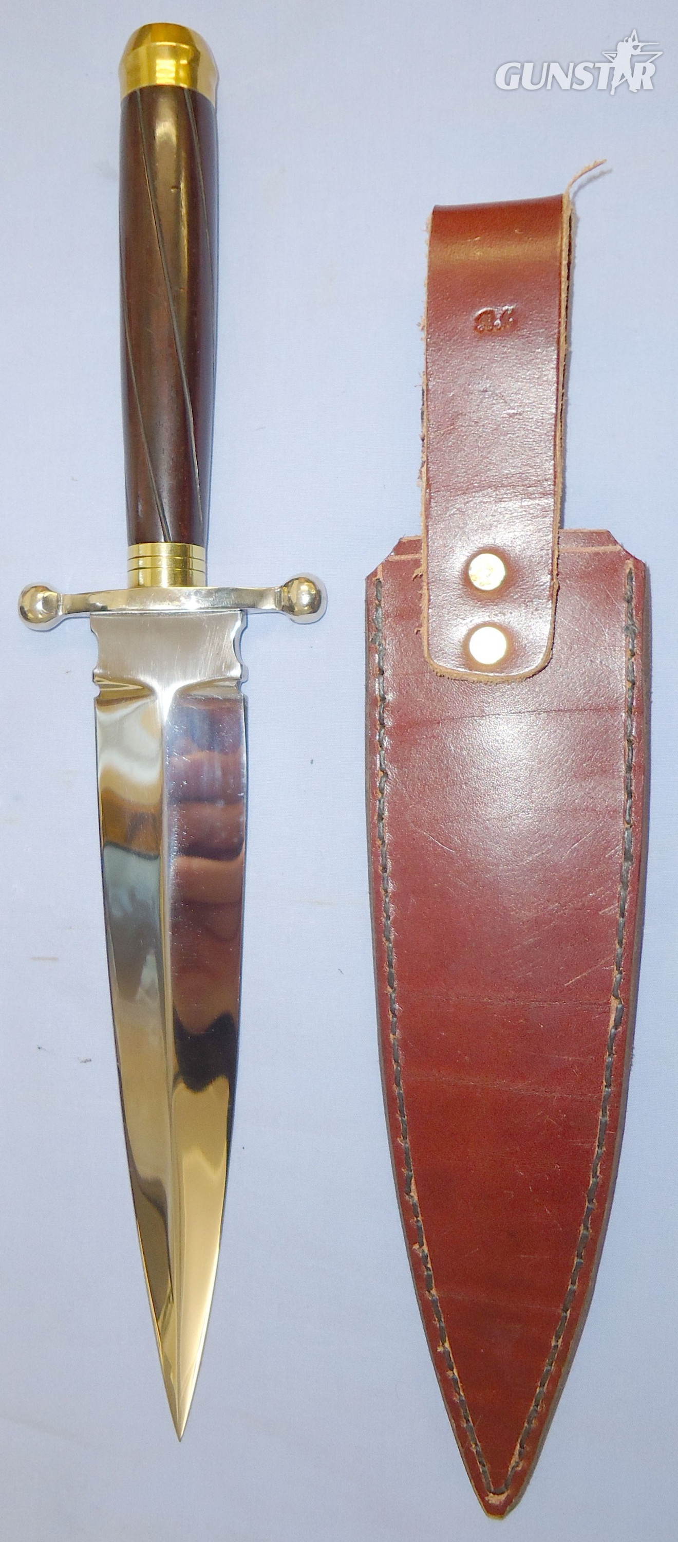  Early/Mint* Unusual J.E.Middleton & Sons Handmade Double Edged Fighting Knife. 22518. Dagger