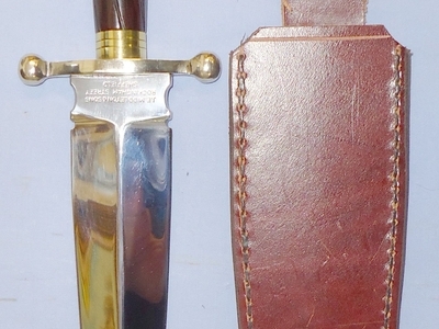Early/Mint* Unusual J.E.Middleton & Sons Handmade Double Edged Fighting Knife. 22518. Dagger