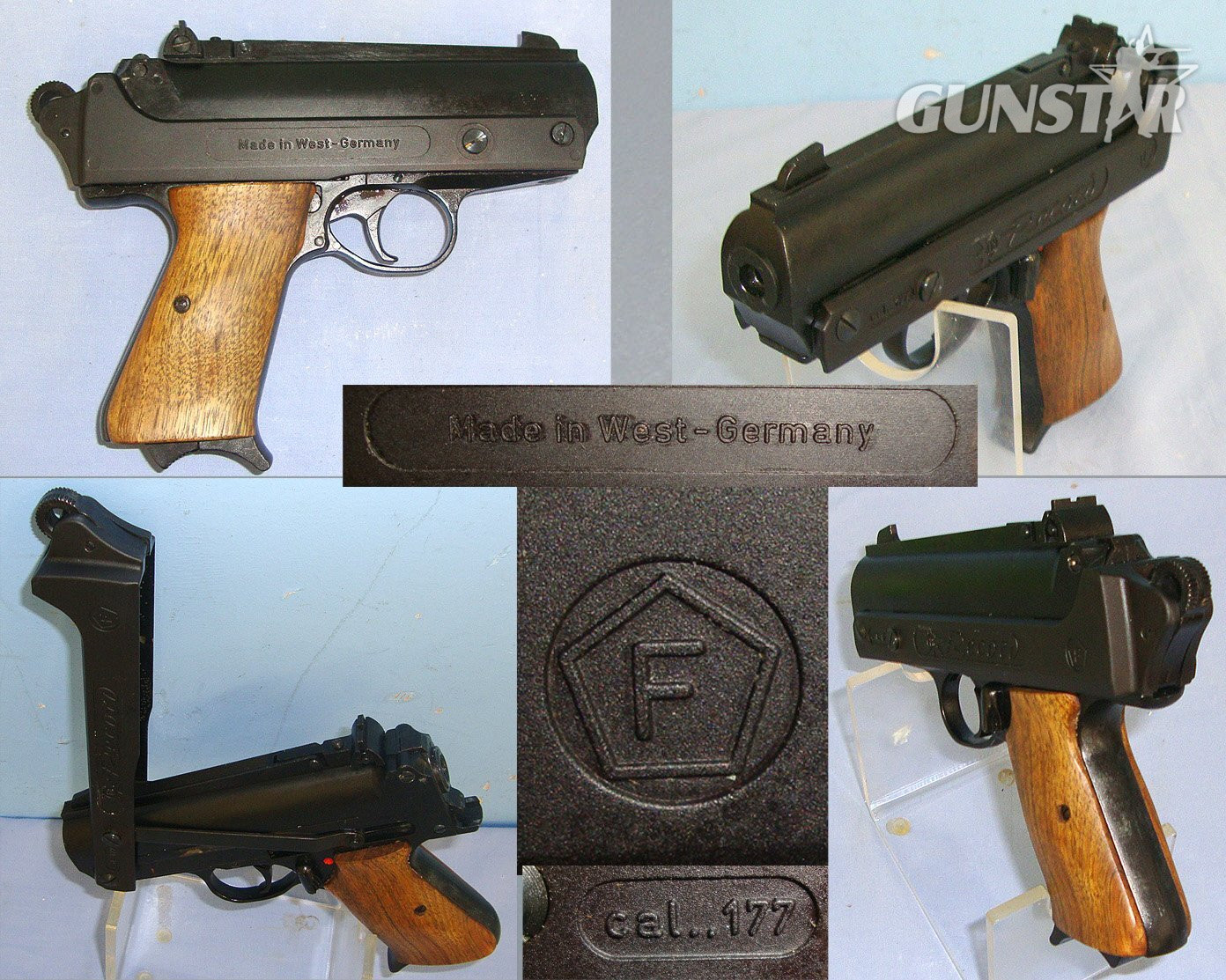 MINT**Boxed, 1980’s West Germany FB Record (BARTHELMS, FRITZ) Record Jumbo .177 Calibre 'Top Lever' Air Pistol With Accessories. Sn 23483 air pistol .177 in 