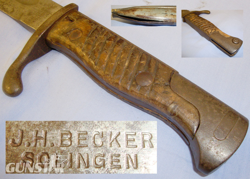  Very Rare* German Sawback M1898/05 Bayonet and Steel Scabbard. BAYO 801. Bayonet