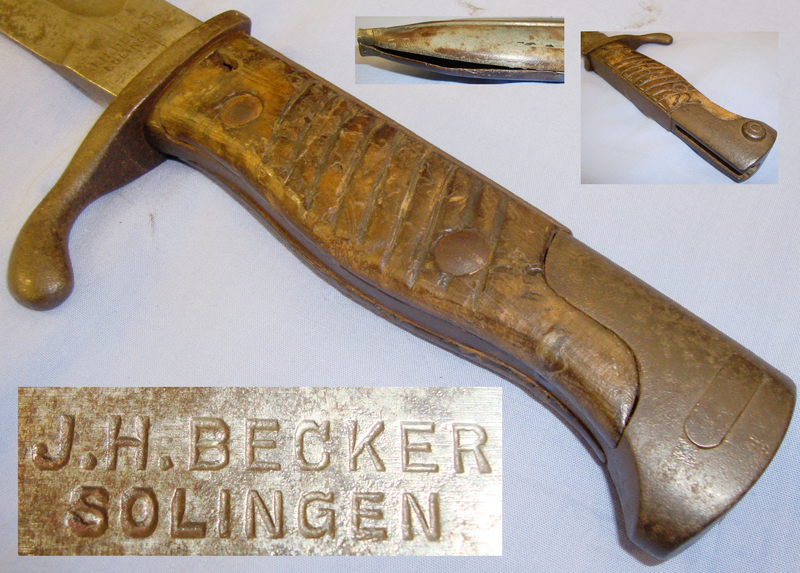  Very Rare* German Sawback M1898/05 Bayonet and Steel Scabbard. BAYO 801. Bayonet