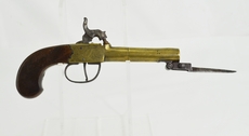 Original British Boxlock Percussion Pistol by Hill London None Muzzleloader