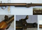 MILITARY PRIZE RIFLE*1908-14 BSA Lincoln Jeffries Patent Improved Model D .177 Calibre Underlever Air Rifle Stock Mounted With Silver Presentation Shield Engraved ‘E Co 4th Royal Berks Regt Presented By A. Camp Esq Won By Pte T.W Greaves’. Sn 23605 air rifle .177