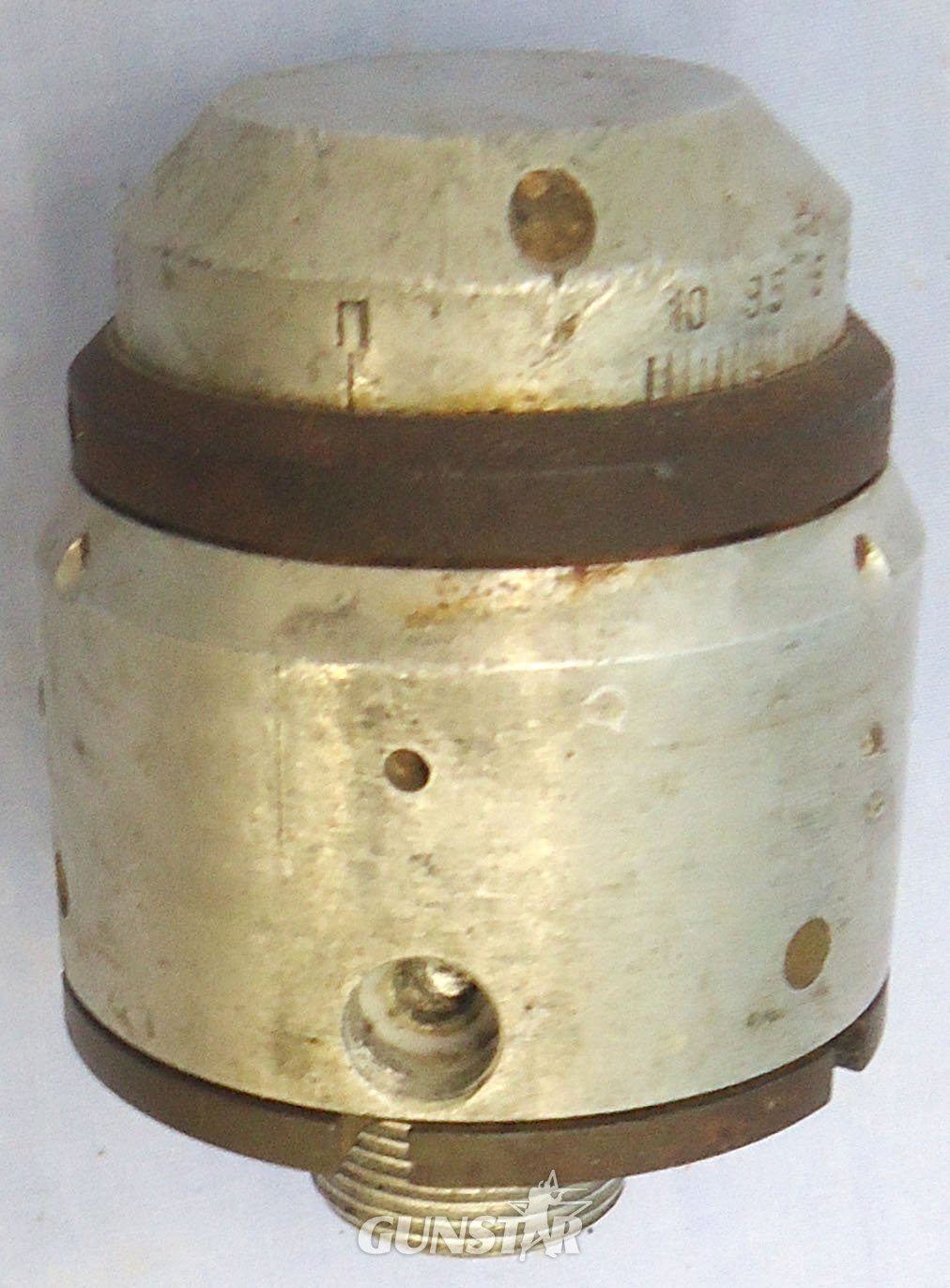 INERT DEACTIVATED. Russian ATK-10EB (h0;Ti0;-10j9;h1;) Flare / Cluster Bomb Fuze. - O 2249 INERT DEACTIVATED. Russian ATK-10EB (h0;Ti0;-10j9;h1;) Flare / Cluster Bomb Fuze. - O 2249  Other Ammunition in 