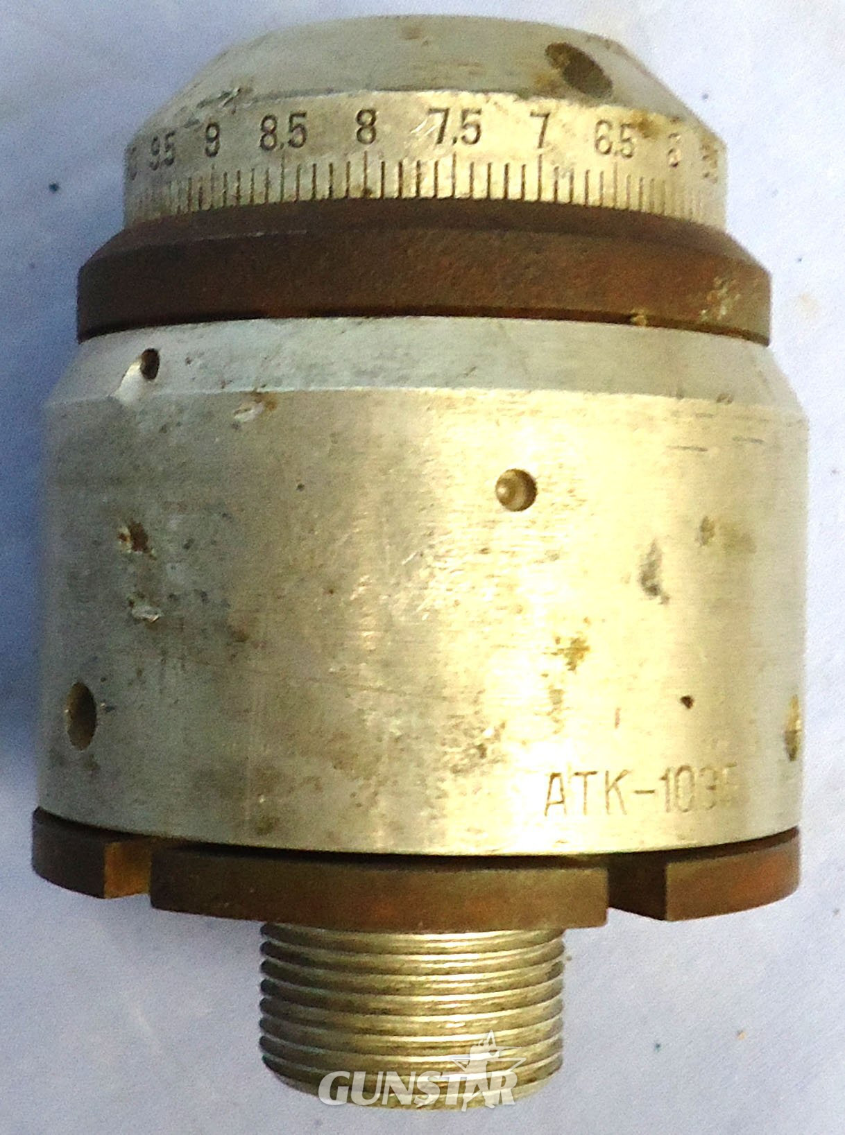 INERT DEACTIVATED. Russian ATK-10EB (h0;Ti0;-10j9;h1;) Flare / Cluster Bomb Fuze. - O 2249 INERT DEACTIVATED. Russian ATK-10EB (h0;Ti0;-10j9;h1;) Flare / Cluster Bomb Fuze. - O 2249  Other Ammunition - {CATEGORY}