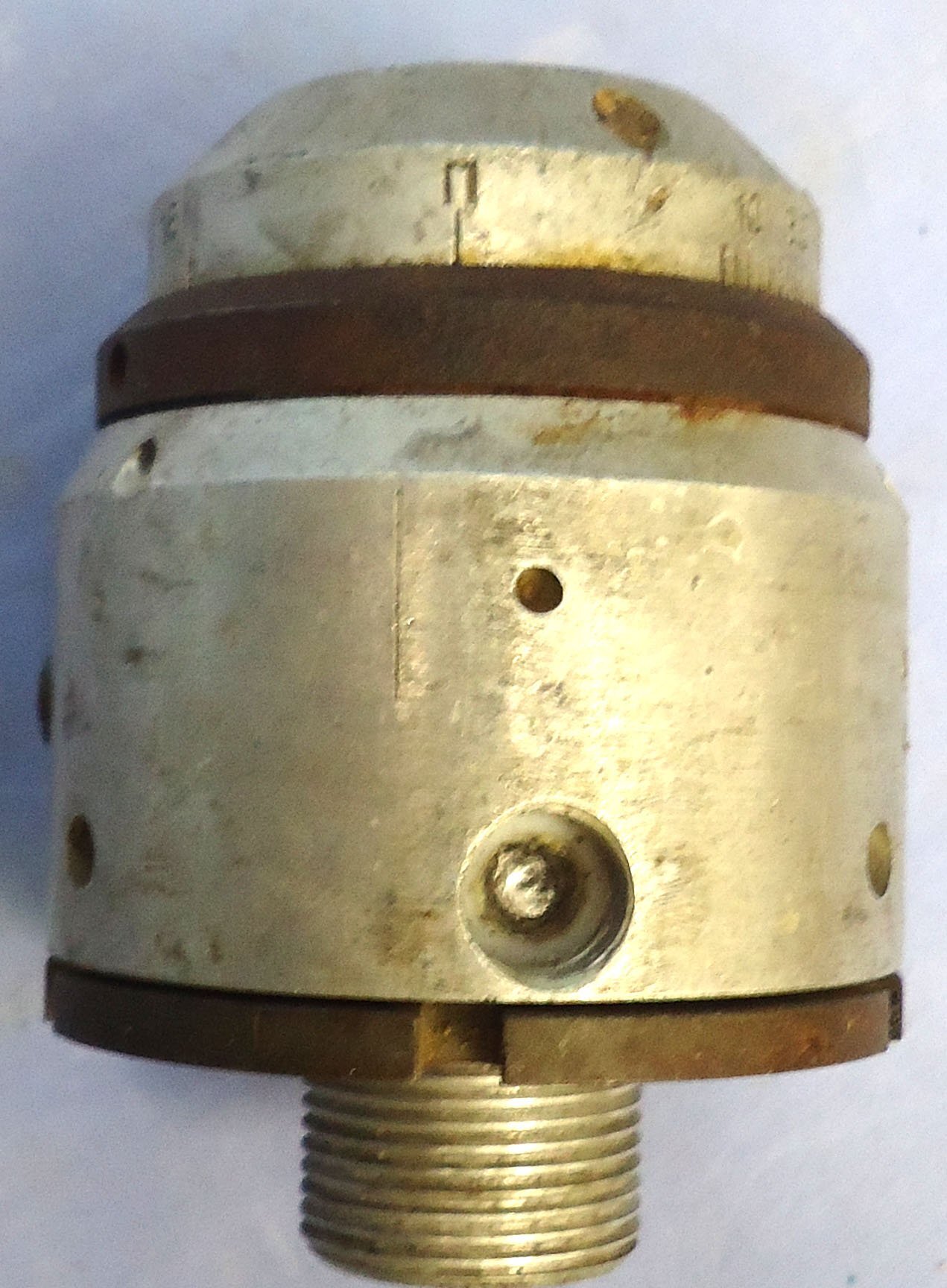 INERT DEACTIVATED. Russian ATK-10EB (h0;Ti0;-10j9;h1;) Flare / Cluster Bomb Fuze. - O 2249 INERT DEACTIVATED. Russian ATK-10EB (h0;Ti0;-10j9;h1;) Flare / Cluster Bomb Fuze. - O 2249  Other Ammunition 