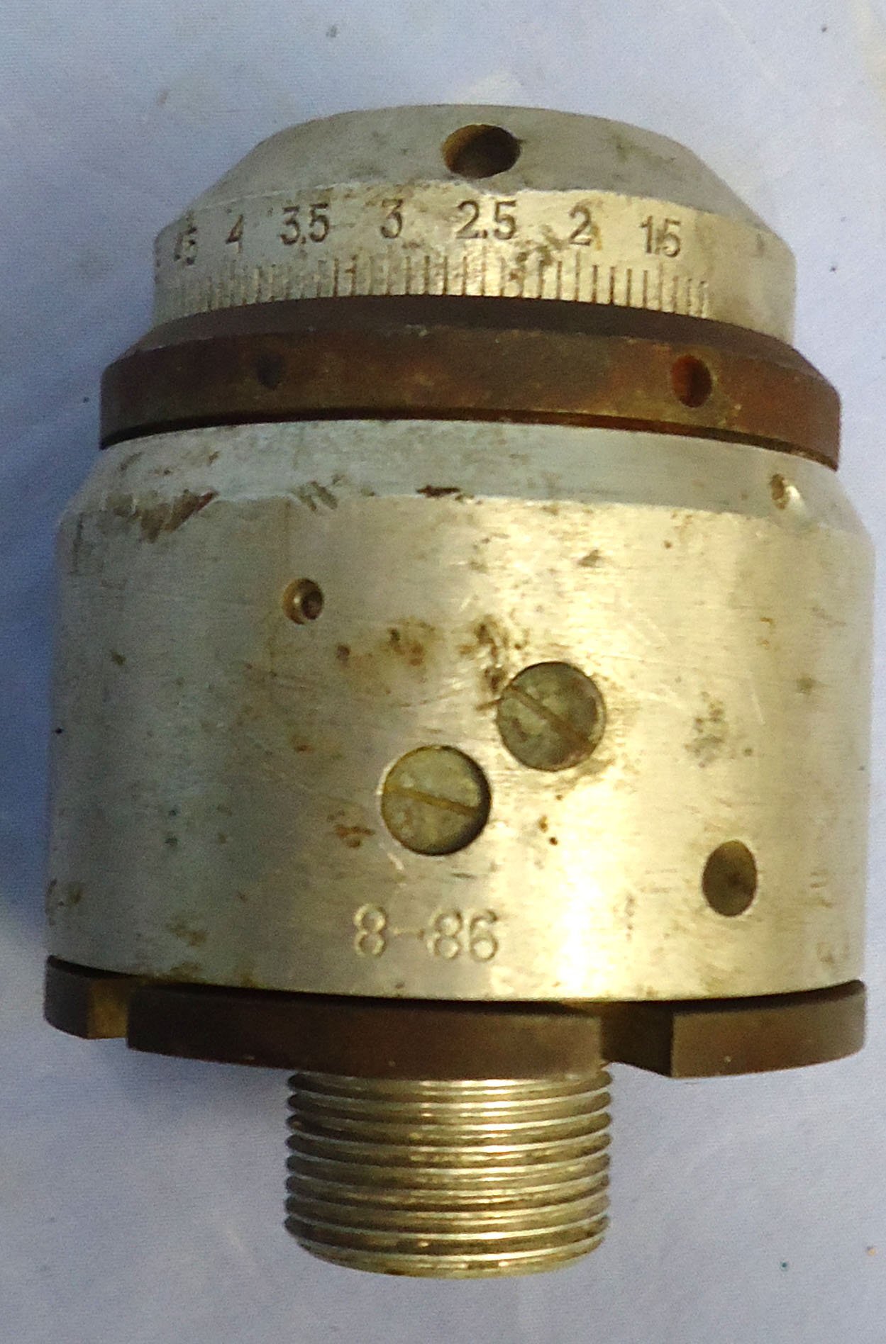 {CATEGORY} - INERT DEACTIVATED. Russian ATK-10EB (h0;Ti0;-10j9;h1;) Flare / Cluster Bomb Fuze. - O 2249 INERT DEACTIVATED. Russian ATK-10EB (h0;Ti0;-10j9;h1;) Flare / Cluster Bomb Fuze. - O 2249  Other Ammunition in 